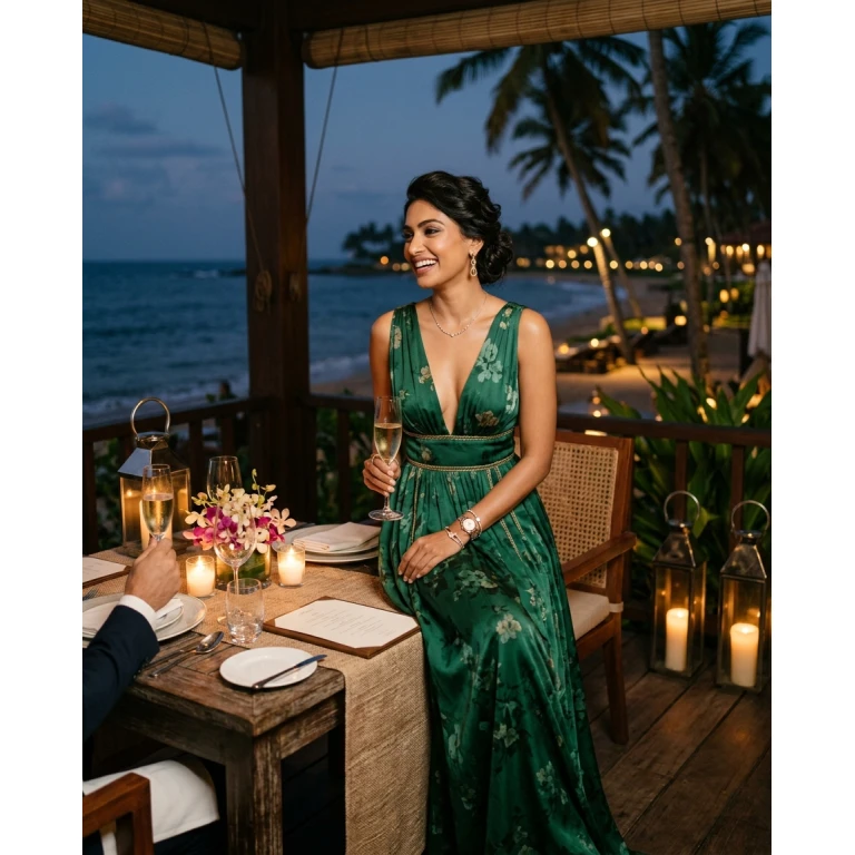 Gemma Deeks Style Guide: Elegant Chic Date night in Sri Lanka Summer 2026