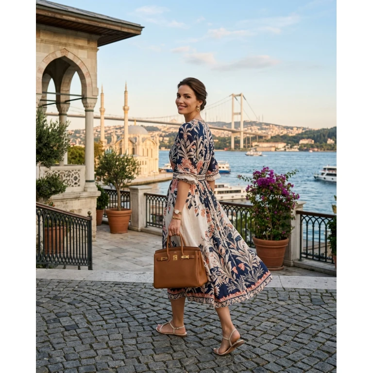 Gemma Deeks Style Guide: Elegant Chic Designer Summer Dresses in Istanbul Summer 2026