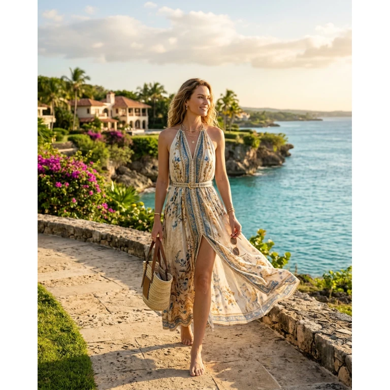 Gemma Deeks Style Guide: Elegant Chic Designer Summer Dresses in La Romana Summer 2026