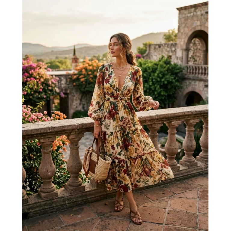 Gemma Deeks Style Guide: Elegant Chic Designer Summer Dresses in Mexico Summer 2026