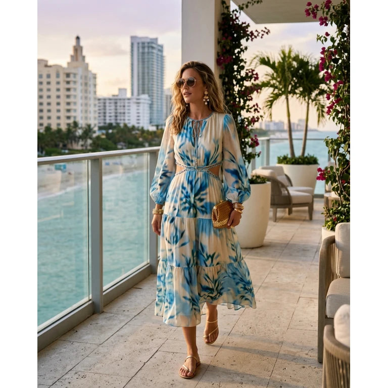 Gemma Deeks Style Guide: Elegant Chic Designer Summer Dresses in Miami Summer 2026