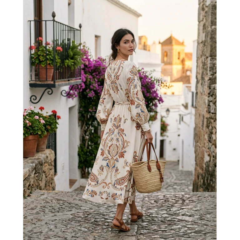 Gemma Deeks Style Guide: Elegant Chic Designer Summer Dresses in Spain Summer 2026