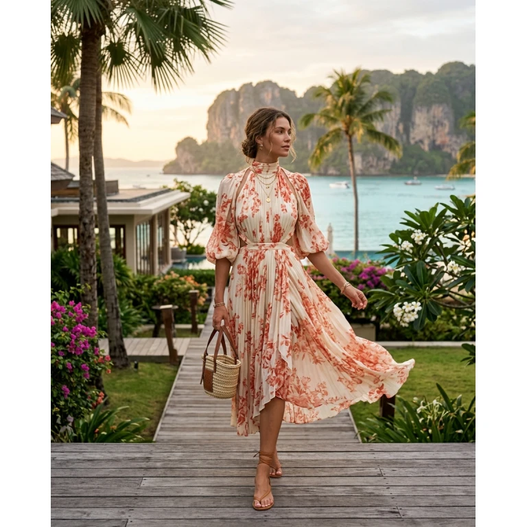 Gemma Deeks Style Guide: Elegant Chic Designer Summer Dresses in Thailand Summer 2026