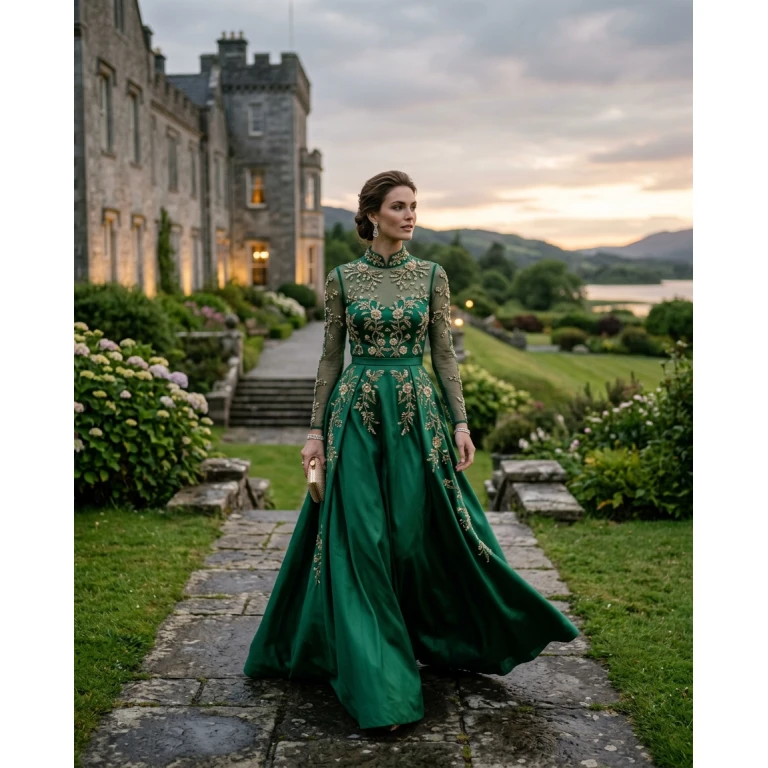 Gemma Deeks Style Guide: Elegant Chic gala gown in Ireland Summer 2026