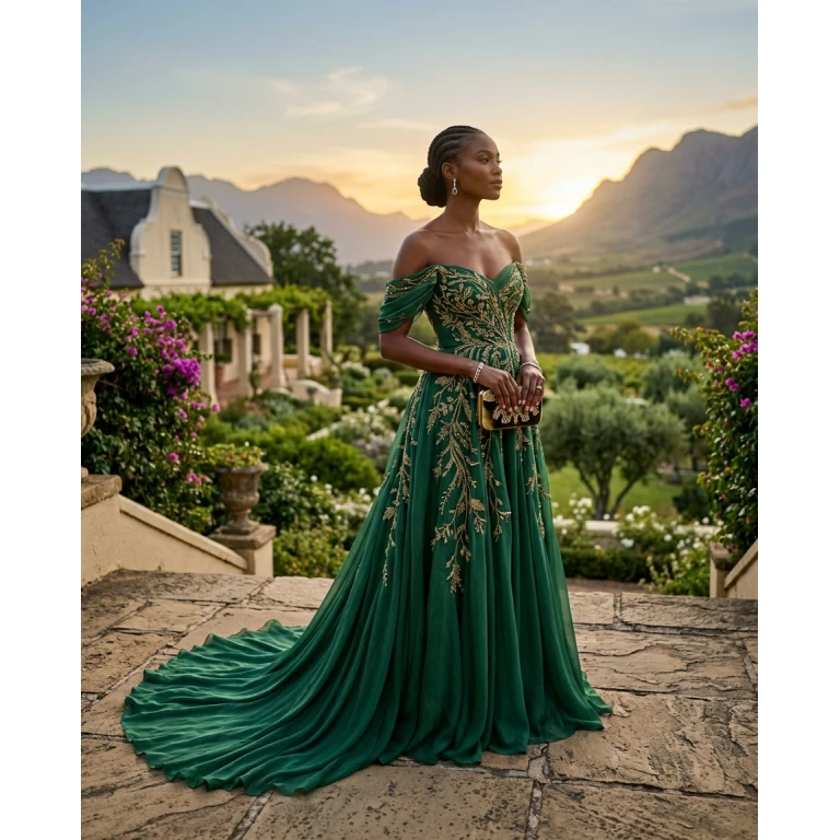 Gemma Deeks Style Guide: Elegant Chic gala gown in South Africa Summer 2026