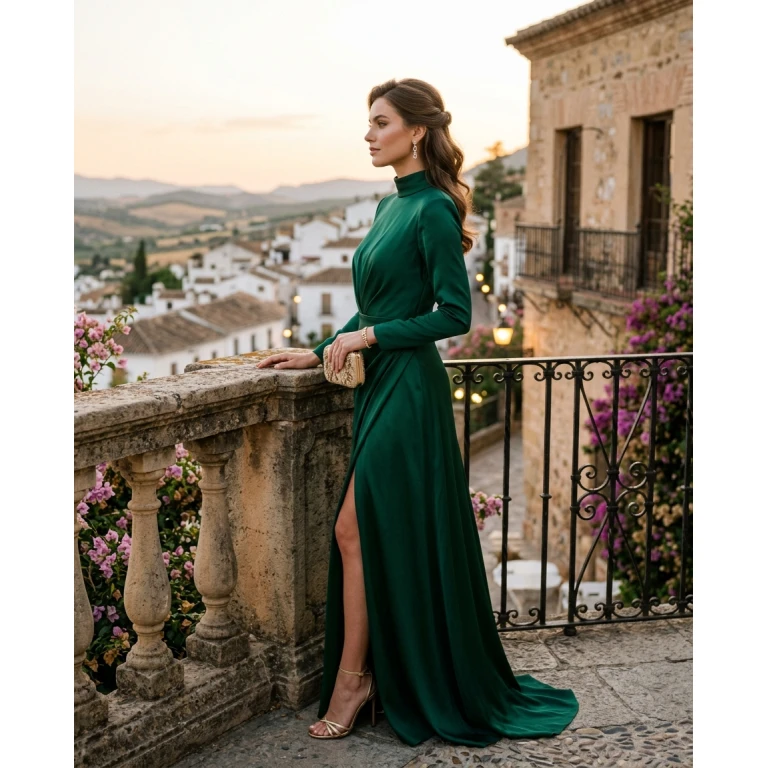 Gemma Deeks Style Guide: Elegant Chic gala gown in Spain Summer 2026