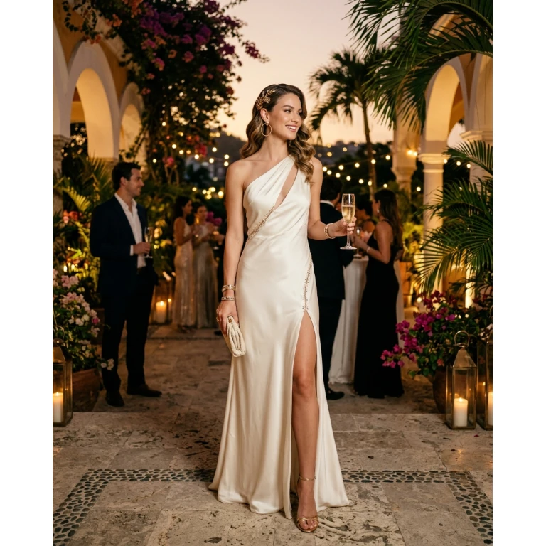 Gemma Deeks Style Guide: Elegant Chic Holiday parties in Colombia Summer 2026
