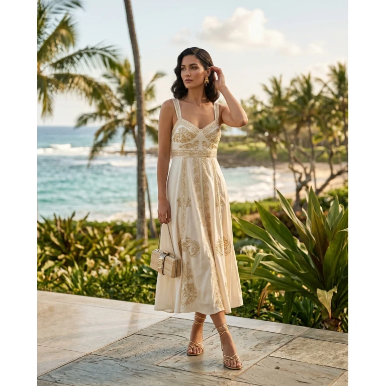 Gemma Deeks Style Guide: Elegant Chic Holiday parties in Hawaii Summer 2026