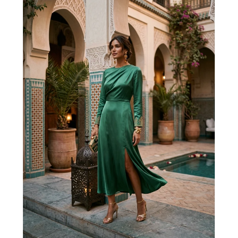 Gemma Deeks Style Guide: Elegant Chic Holiday parties in Marrakech Summer 2026
