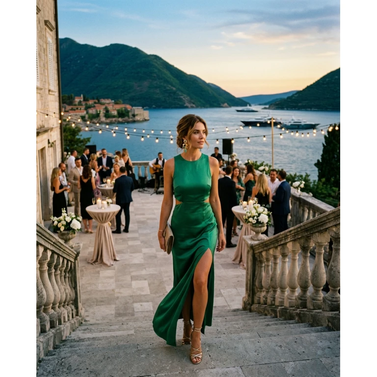 Gemma Deeks Style Guide: Elegant Chic Holiday parties in Montenegro Summer 2026