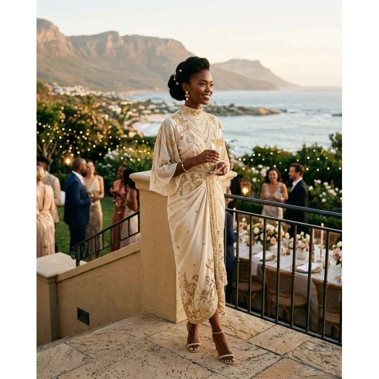 Gemma Deeks Style Guide: Elegant Chic Holiday parties in South Africa Summer 2026