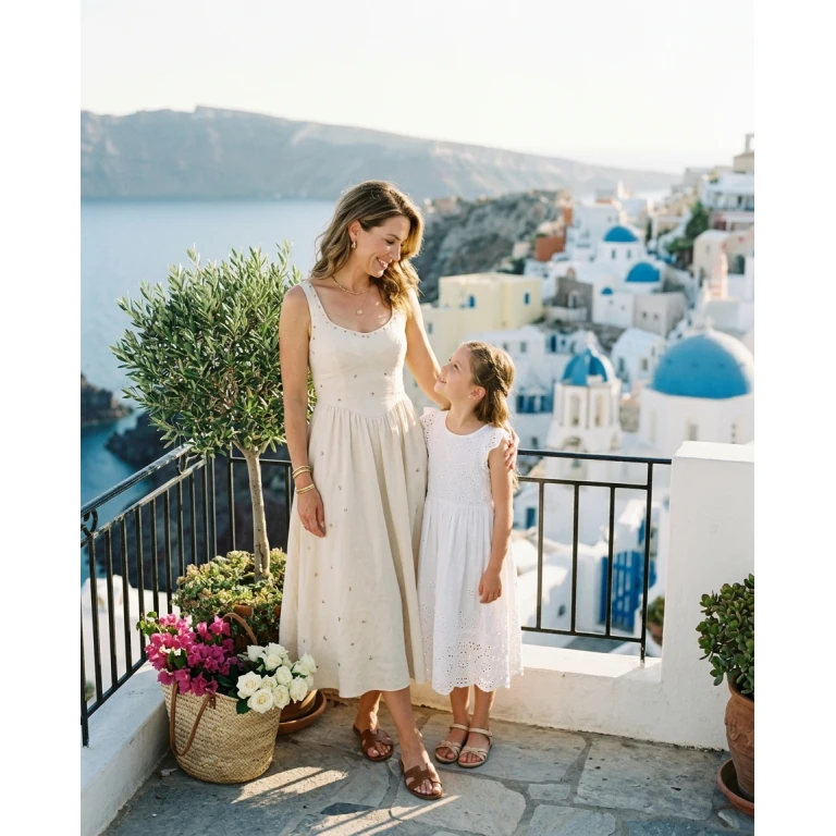 Gemma Deeks Style Guide: Elegant Chic Mother’s Day in Greece Summer 2026