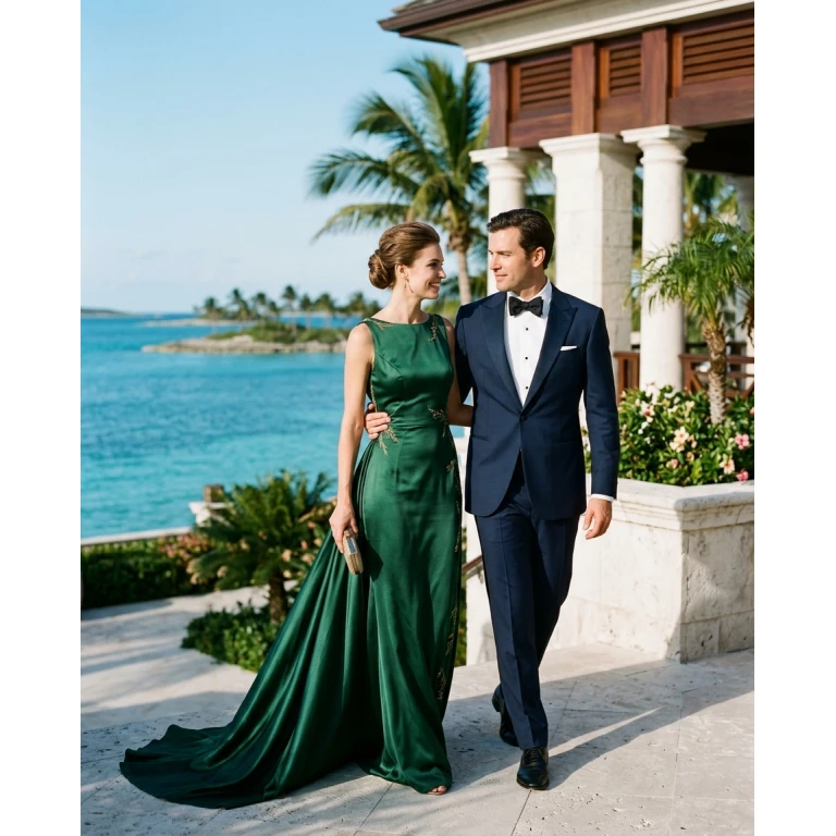 Gemma Deeks Style Guide: Formal attire Anniversary in Bahamas Summer 2026