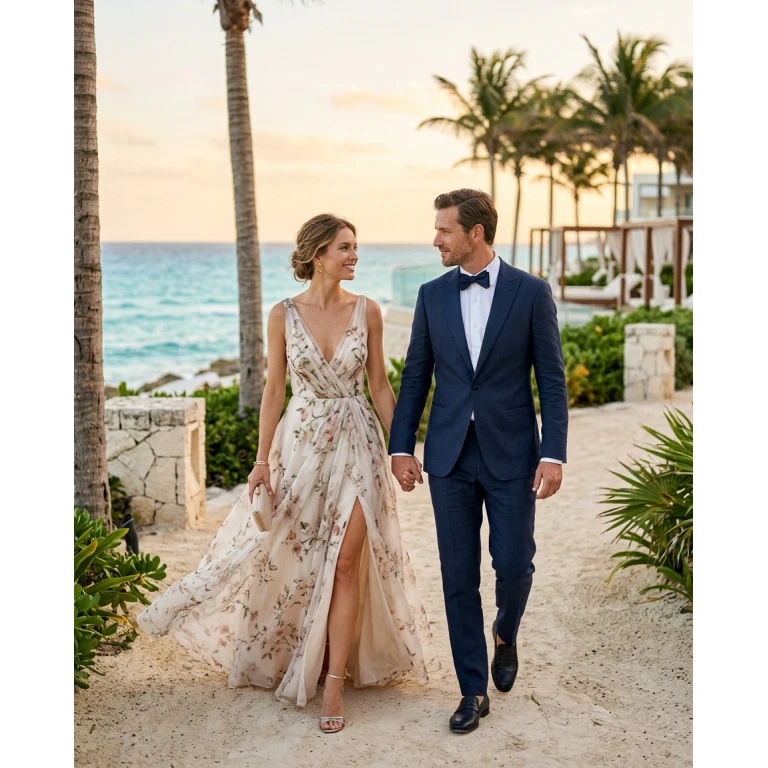 Gemma Deeks Style Guide: Formal attire Anniversary in Cancun Summer 2026