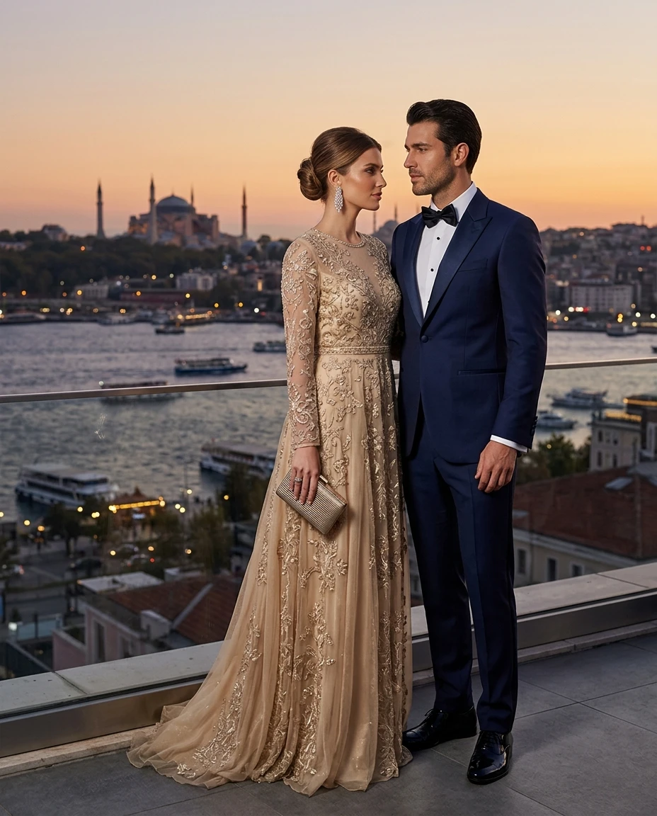 Gemma Deeks Style Guide: Formal attire Anniversary in Istanbul Summer 2026