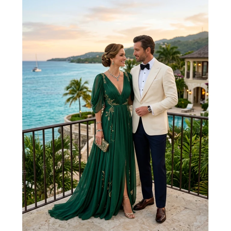 Gemma Deeks Style Guide: Formal attire Anniversary in Montego Bay Summer 2026