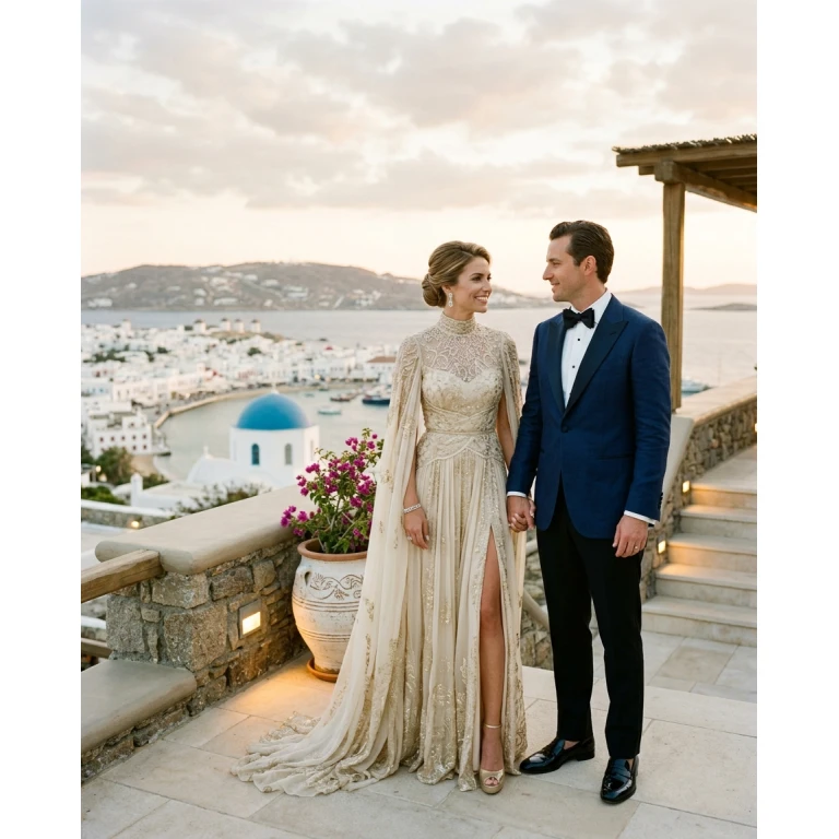 Gemma Deeks Style Guide: Formal attire Anniversary in Mykonos Summer 2026