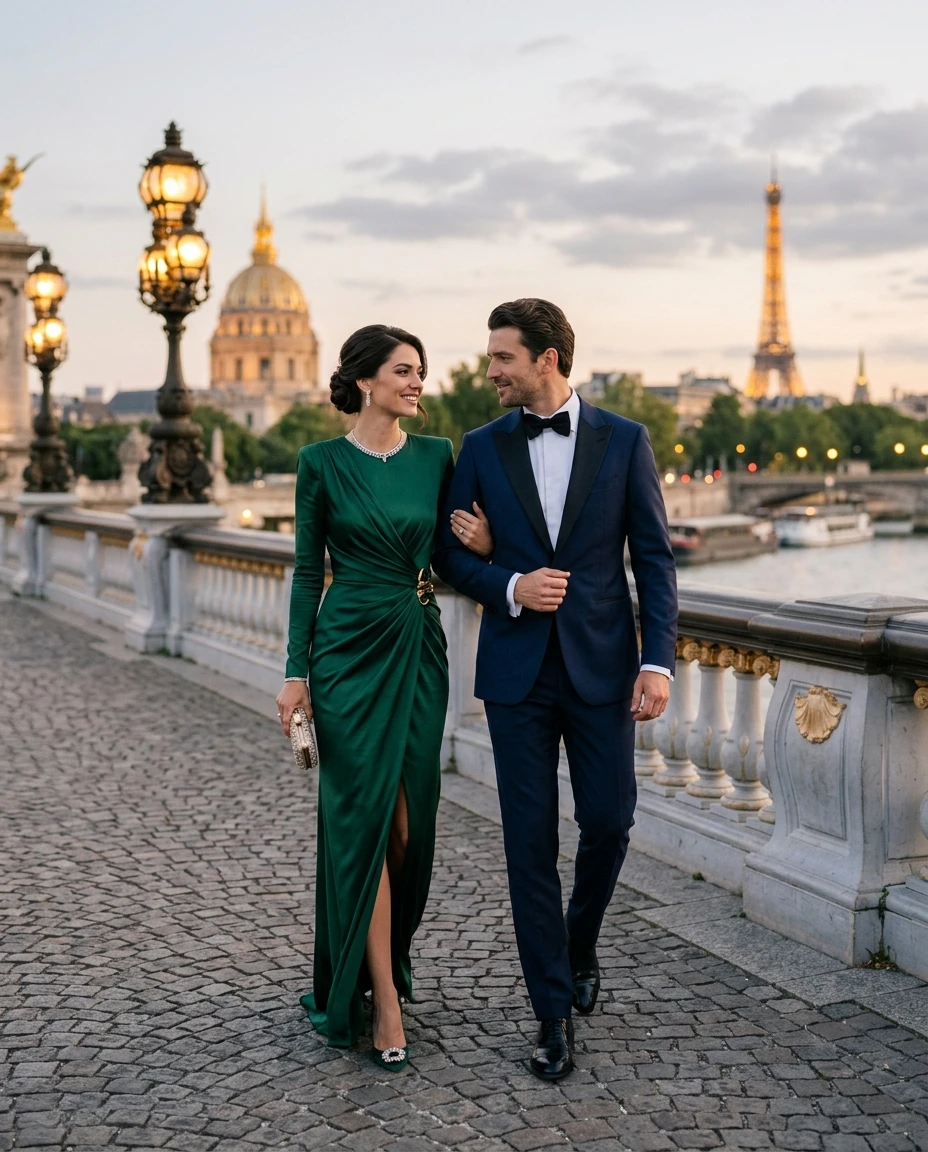 Gemma Deeks Style Guide: Formal attire Anniversary in Paris Summer 2026