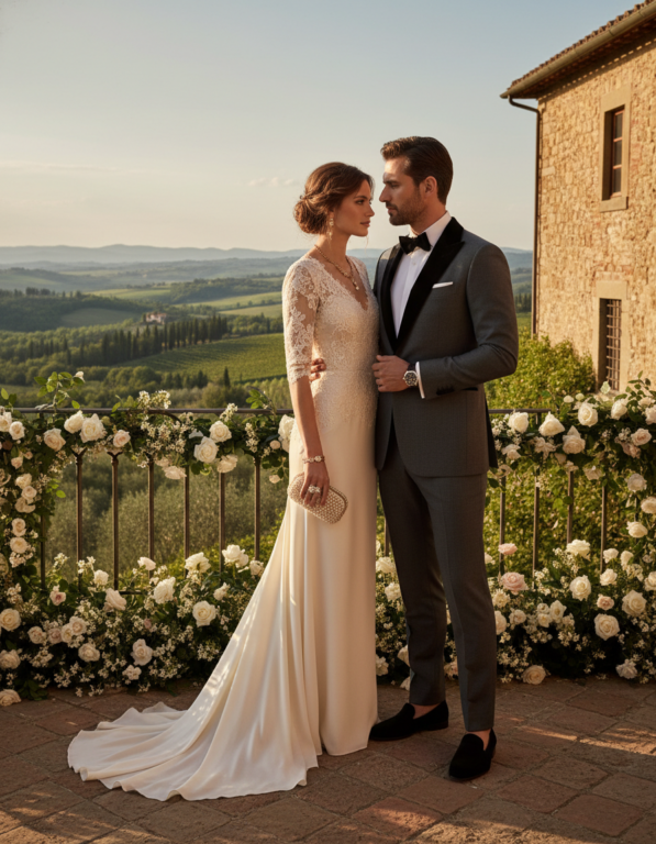 Gemma Deeks Style Guide: Formal attire Anniversary in Tuscany Summer 2026