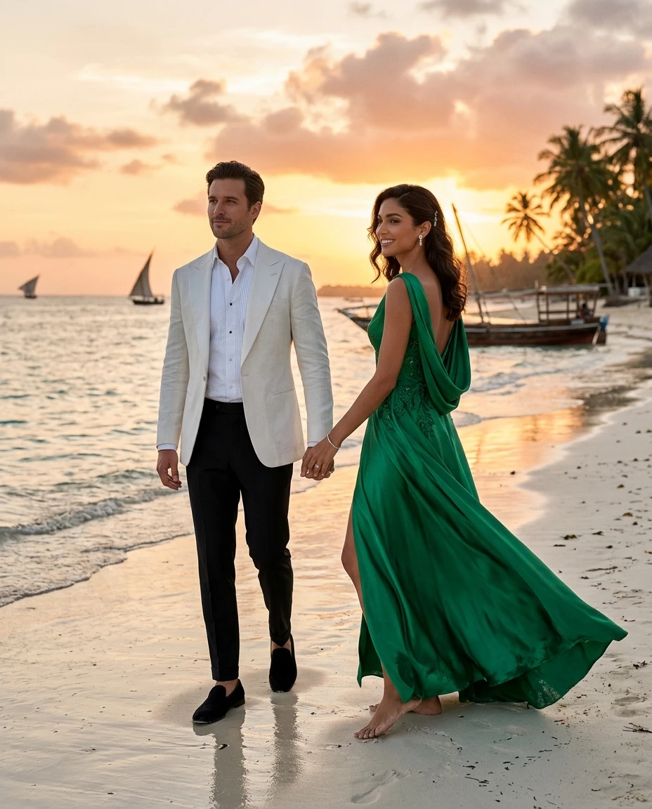 Gemma Deeks Style Guide: Formal attire Anniversary in Zanzibar Summer 2026