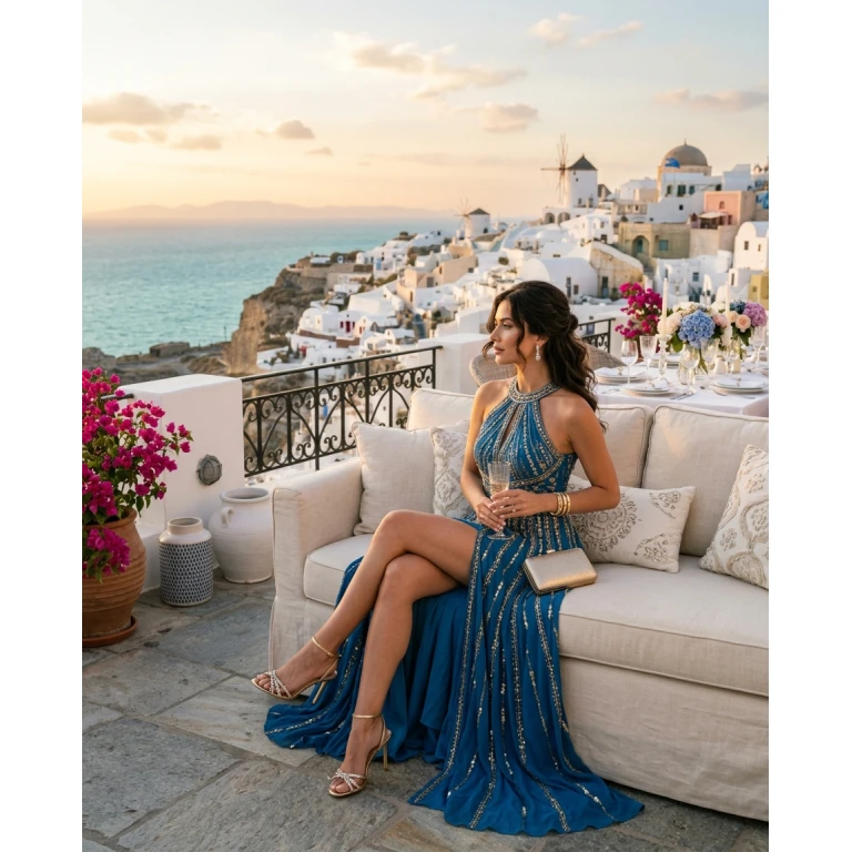 Gemma Deeks Style Guide: Formal attire Birthday in Mykonos Summer 2026