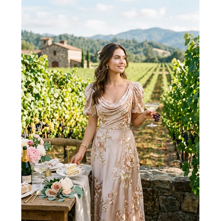 Gemma Deeks Style Guide: Formal attire Birthday in Napa Valley Summer 2026