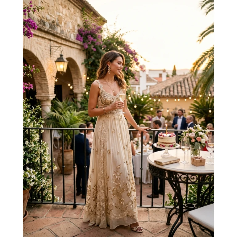 Gemma Deeks Style Guide: Formal attire Birthday in Spain Summer 2026