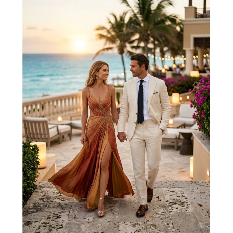 Gemma Deeks Style Guide: Formal attire Date night in Cancun Summer 2026