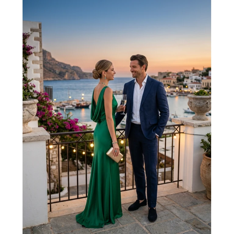 Gemma Deeks Style Guide: Formal attire Date night in Crete Summer 2026