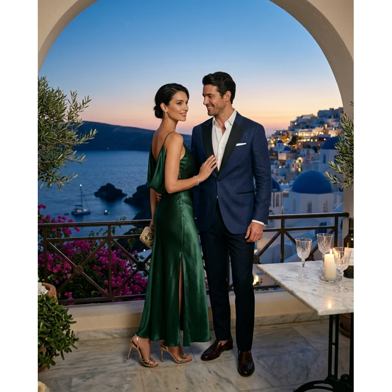 Gemma Deeks Style Guide: Formal attire Date night in Greece Summer 2026