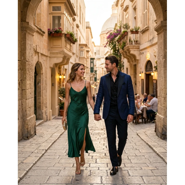 Gemma Deeks Style Guide: Formal attire Date night in Malta Summer 2026