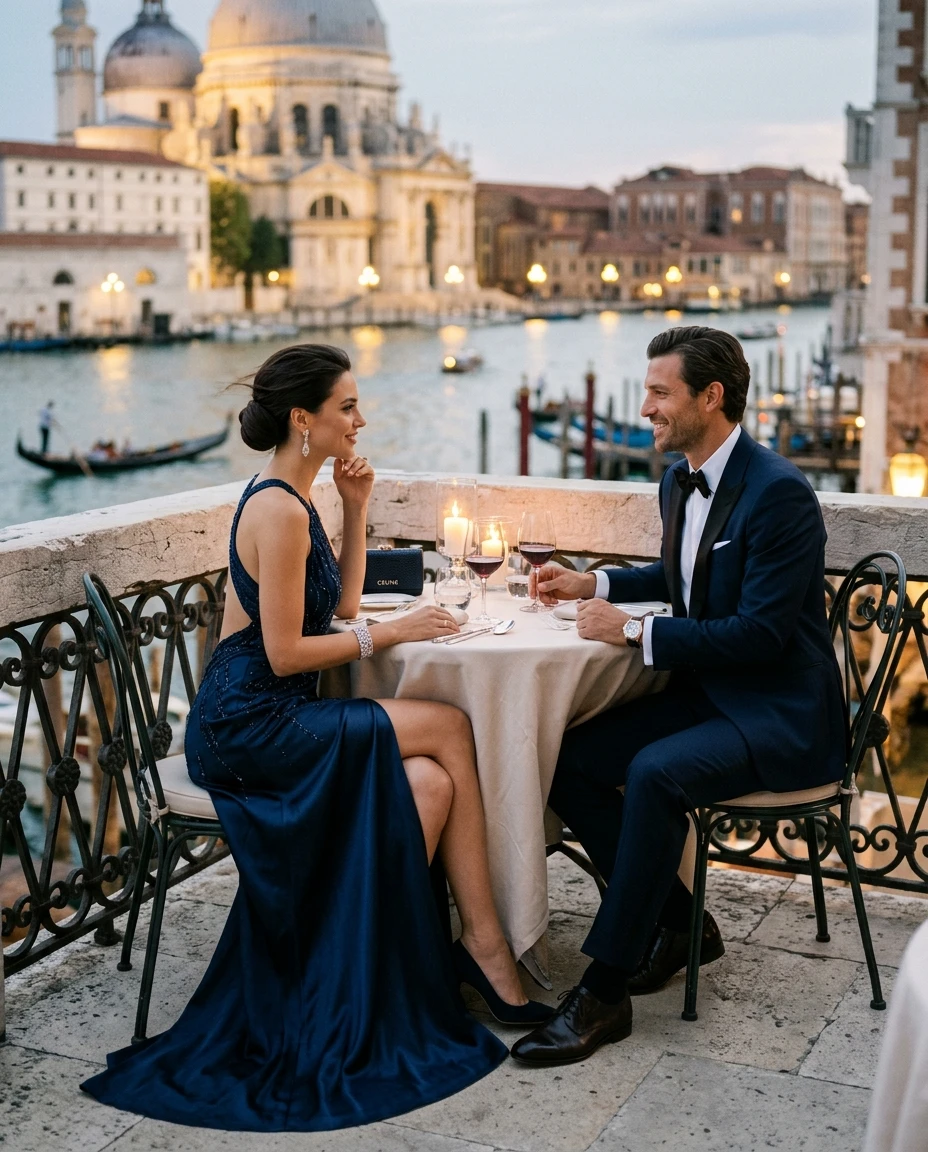 Gemma Deeks Style Guide: Formal attire Date night in Venice Summer 2026