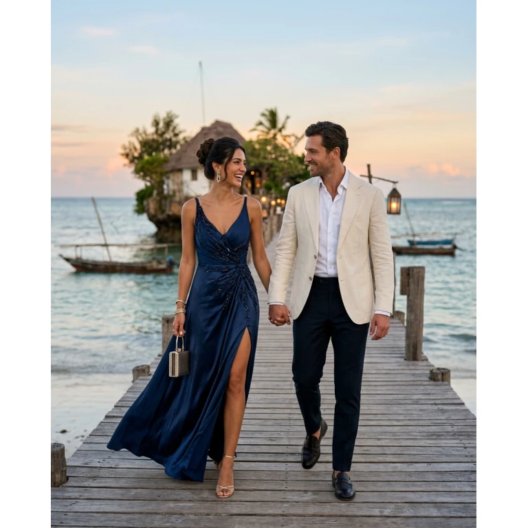 Gemma Deeks Style Guide: Formal attire Date night in Zanzibar Summer 2026