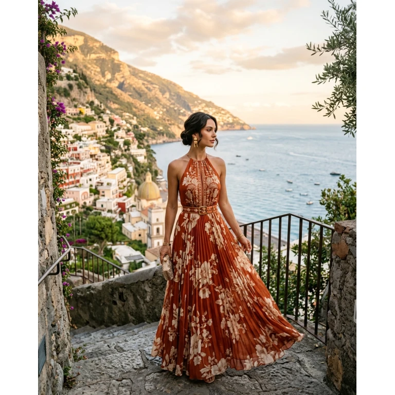 Gemma Deeks Style Guide: Formal attire Designer Summer Dresses in Amalfi Coast Summer 2026