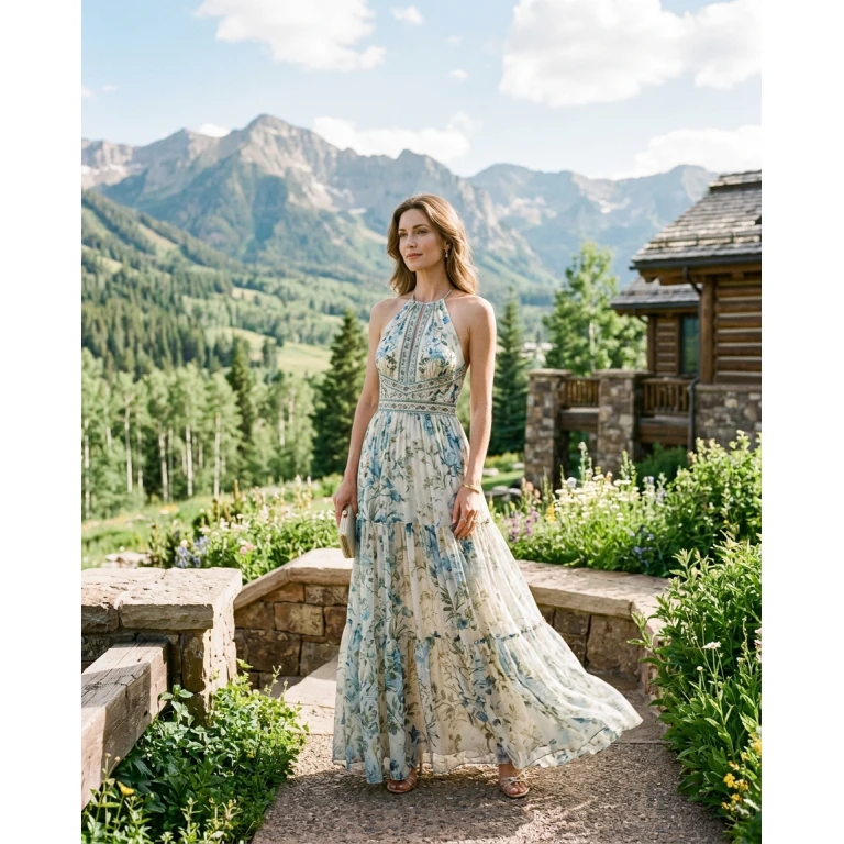 Gemma Deeks Style Guide: Formal attire Designer Summer Dresses in Aspen Summer 2026