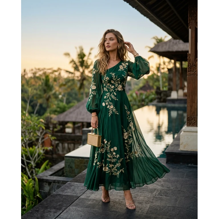 Gemma Deeks Style Guide: Formal attire Designer Summer Dresses in Bali Summer 2026