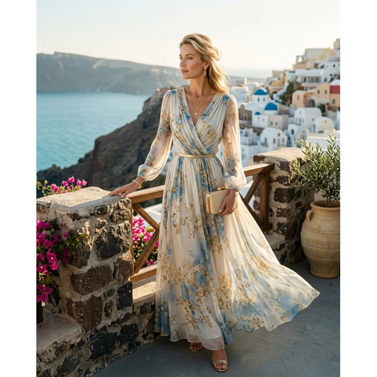 Gemma Deeks Style Guide: Formal attire Designer Summer Dresses in Greece Summer 2026