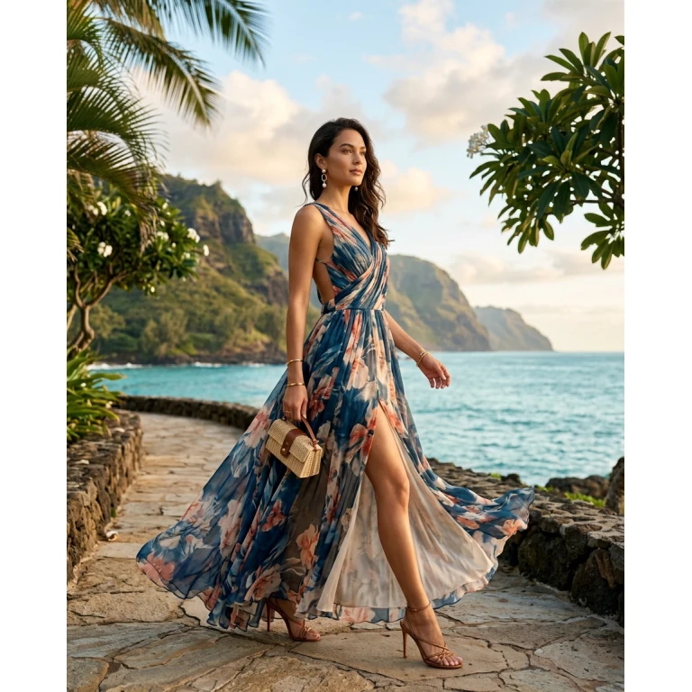 Gemma Deeks Style Guide: Formal attire Designer Summer Dresses in Hawaii Summer 2026