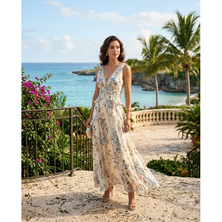 Gemma Deeks Style Guide: Formal attire Designer Summer Dresses in La Romana Summer 2026