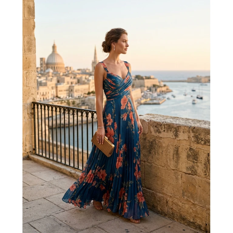 Gemma Deeks Style Guide: Formal attire Designer Summer Dresses in Malta Summer 2026