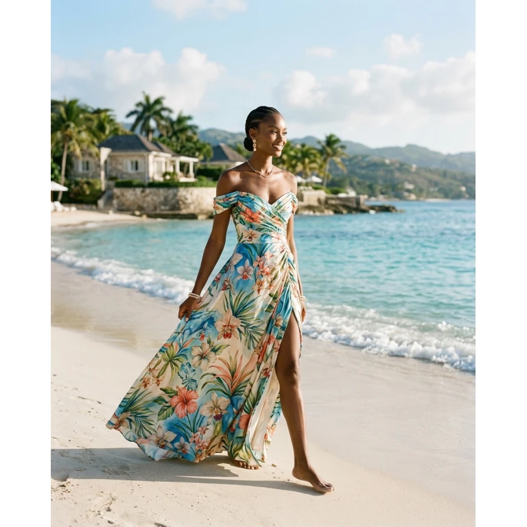 Gemma Deeks Style Guide: Formal attire Designer Summer Dresses in Montego Bay Summer 2026