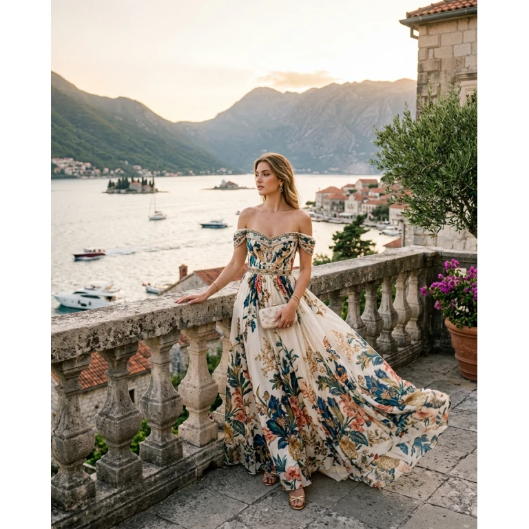 Gemma Deeks Style Guide: Formal attire Designer Summer Dresses in Montenegro Summer 2026