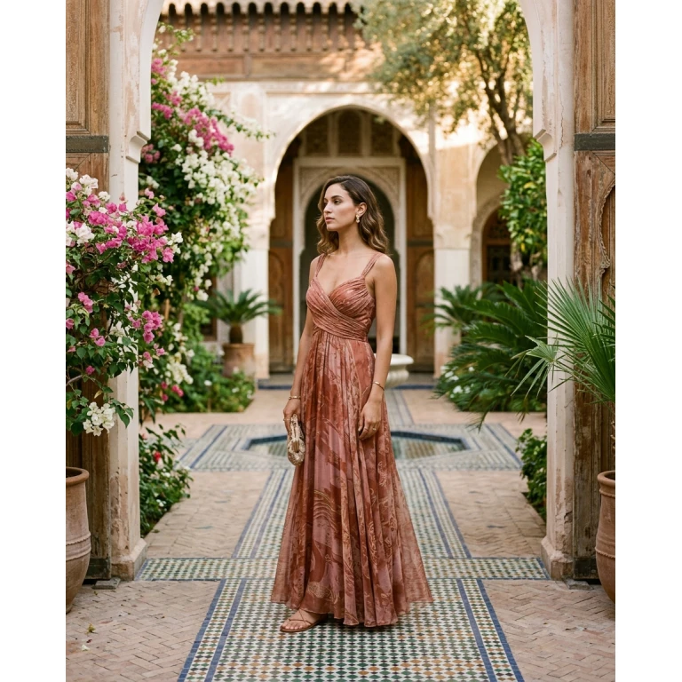 Gemma Deeks Style Guide: Formal attire Designer Summer Dresses in Moroco Summer 2026