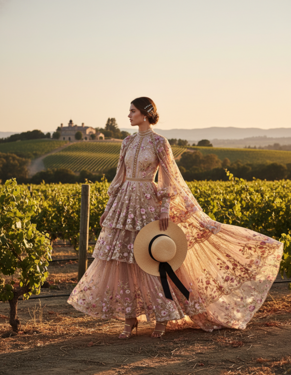 Gemma Deeks Style Guide: Formal attire Designer Summer Dresses in Napa Valley Summer 2026
