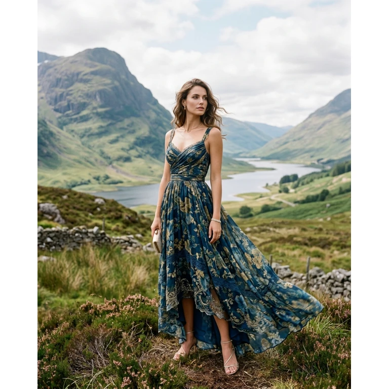 Gemma Deeks Style Guide: Formal attire Designer Summer Dresses in Scotland Summer 2026