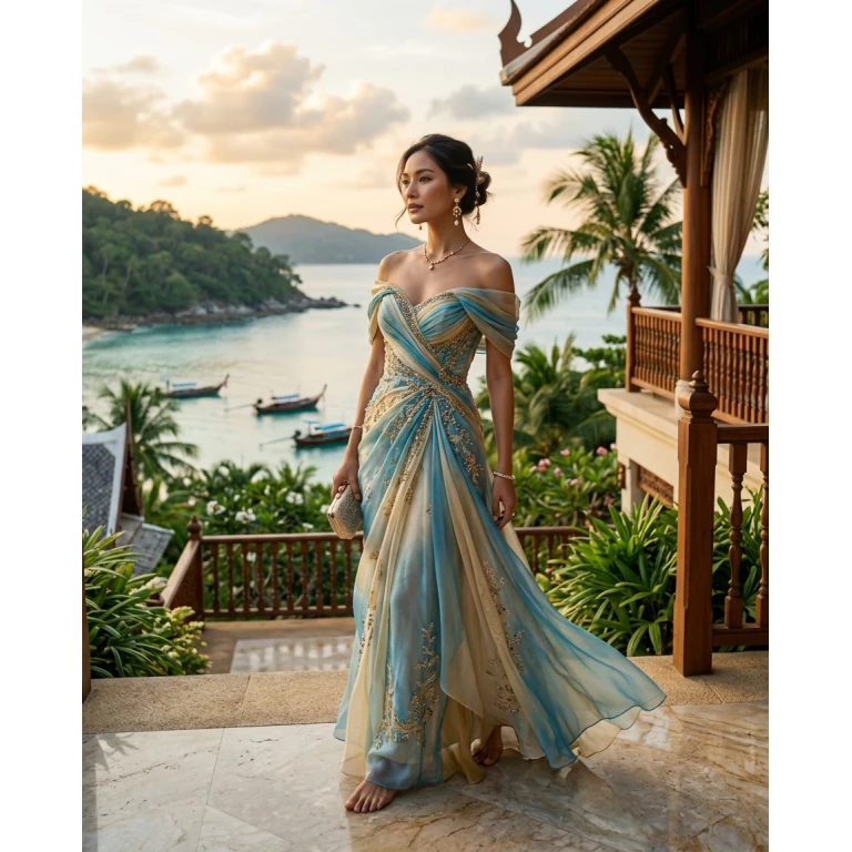 Gemma Deeks Style Guide: Formal attire Designer Summer Dresses in Thailand Summer 2026