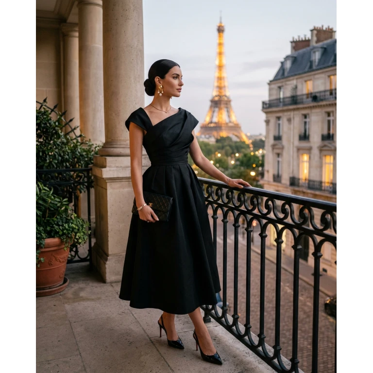 Gemma Deeks Style Guide: Formal attire dinner outfit in France Summer 2026
