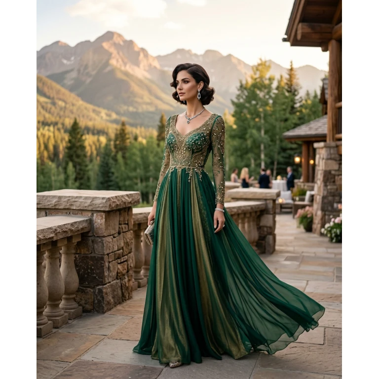 Gemma Deeks Style Guide: Formal attire gala gown in Aspen Summer 2026