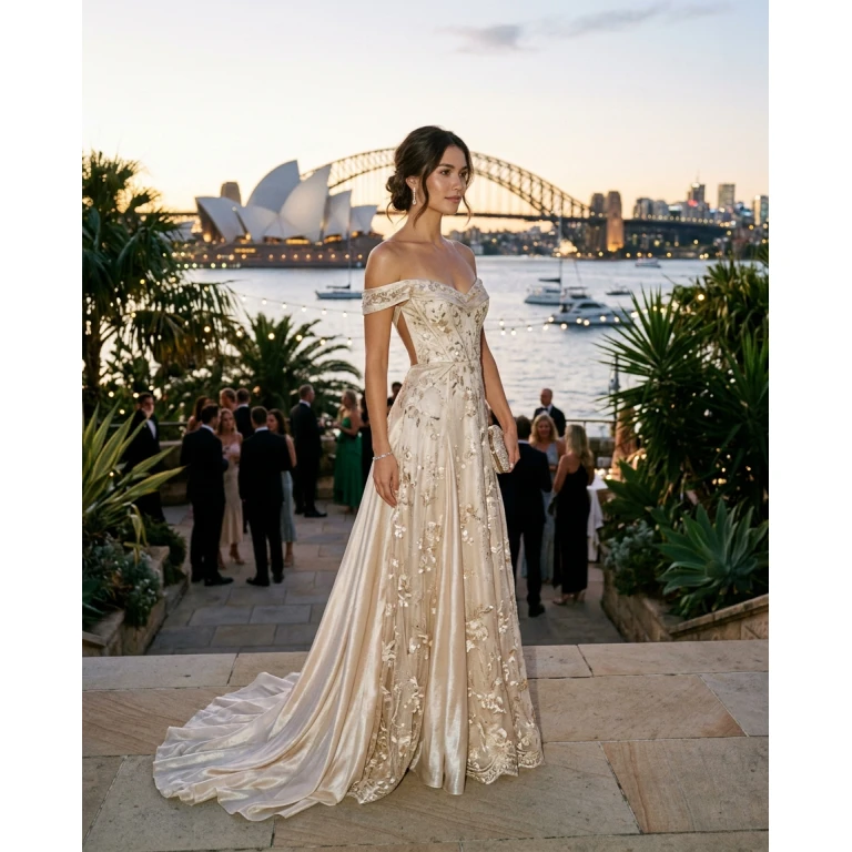 Gemma Deeks Style Guide: Formal attire gala gown in Australia Summer 2026