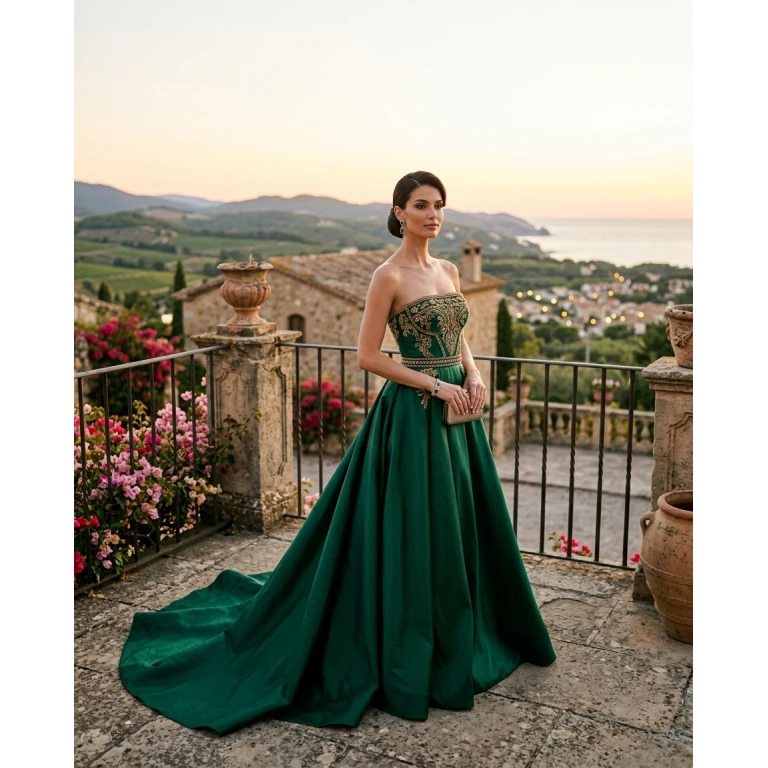 Gemma Deeks Style Guide: Formal attire gala gown in Catalonia Summer 2026